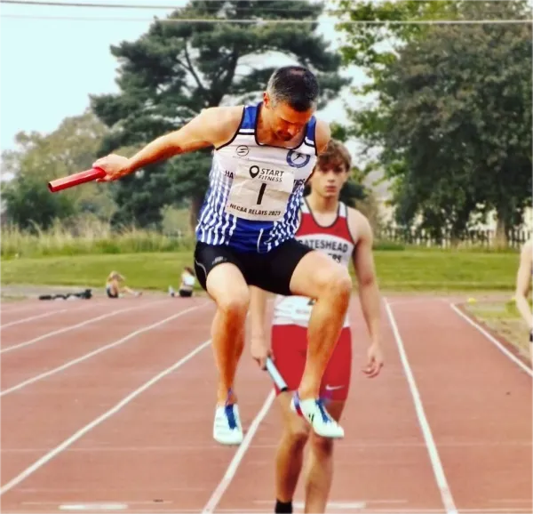 Chris Ferguson at the start of a race.